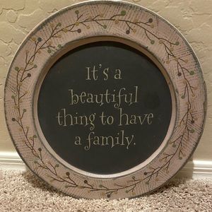 Primitive decorative plate